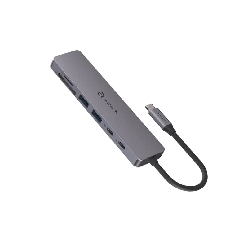 MULTIPUERTO ADAM ELEMENTS SE07 USB-C 7 EN 1 GREY