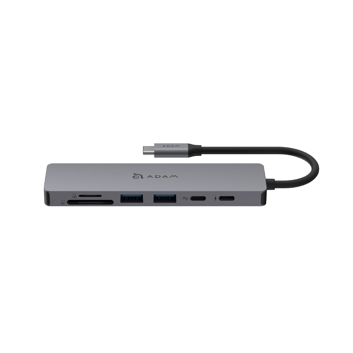 MULTIPUERTO ADAM ELEMENTS SE07 USB-C 7 EN 1 GREY - Image 2