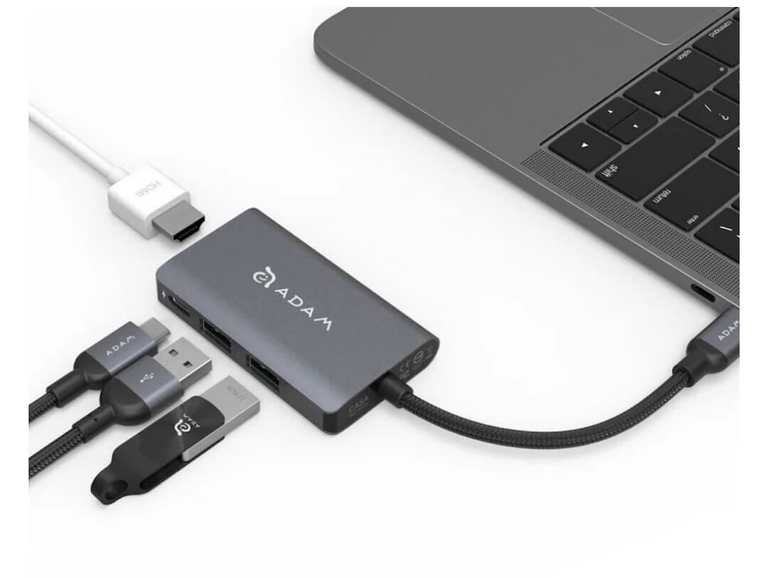 Multipuerto Adam Elements CASA Hub A01m Hub USB-C de 4 puertos - Gris espacial - Image 2