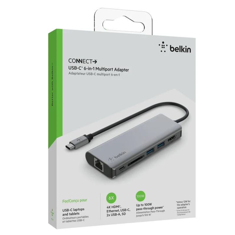 MULTIPUERTOS BELKIN USB-C 6 EN 1 - Image 4