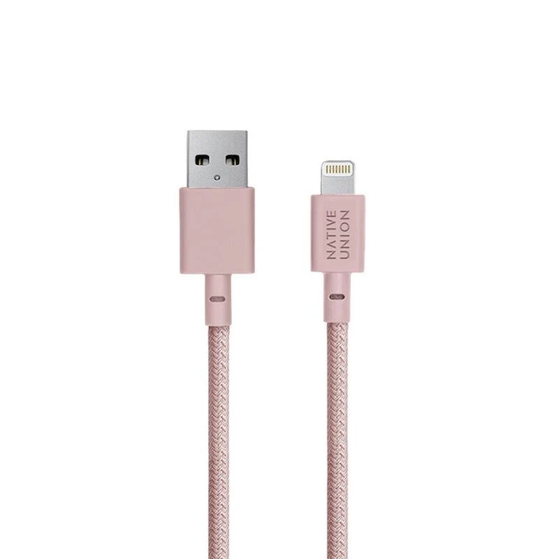 Native Union Cable Trenzado Belt Lightning 1.2m - Rosa - Image 2