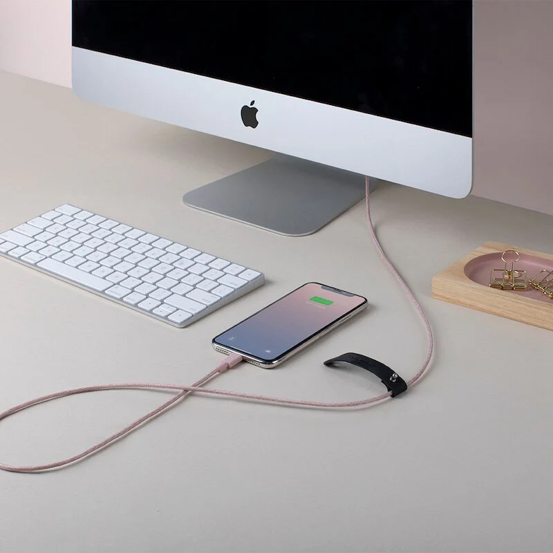 Native Union Cable Trenzado Belt Lightning 1.2m - Rosa - Image 4