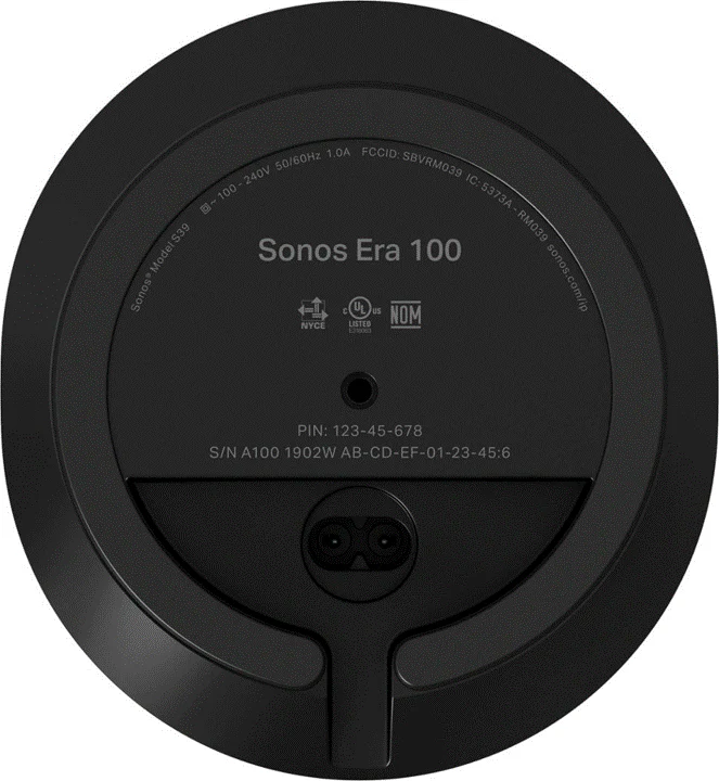Parlante SONOS ERA 100 No portable WIFI - Negro - Image 7