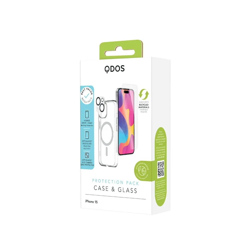 PROTECTION PACK CASE &AMP; GLASS IPHONE 15
