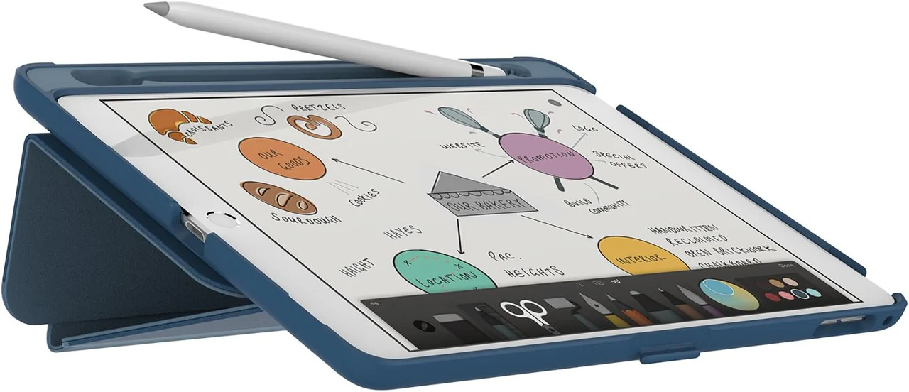 Case SPECK STYLE FOLIO Para iPad Pro de 9.7¨ 2016 - Azul Crepusculo - Image 6