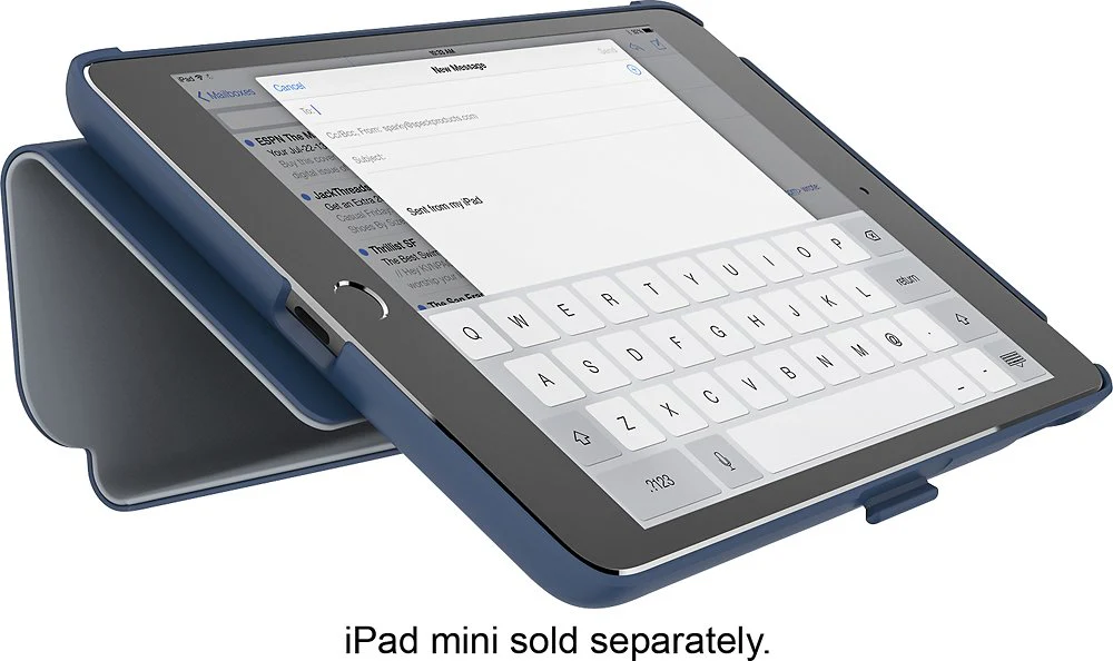 Case SPECK STYLE FOLIO Para iPad Mini 4 - Azul mar profundo, Gris níquel - Image 2