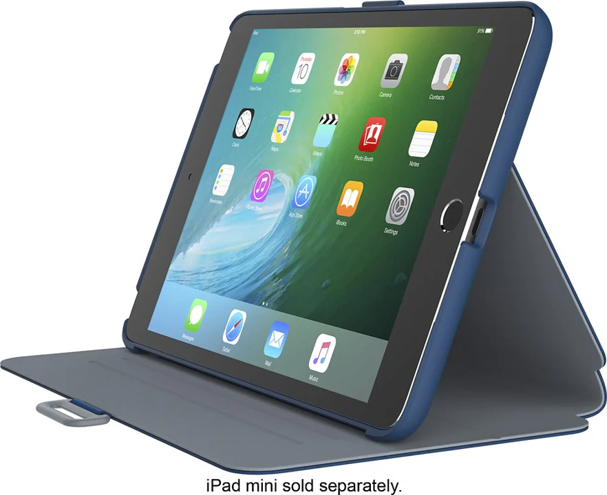 Case SPECK STYLE FOLIO Para iPad Mini 4 - Azul mar profundo, Gris níquel - Image 4