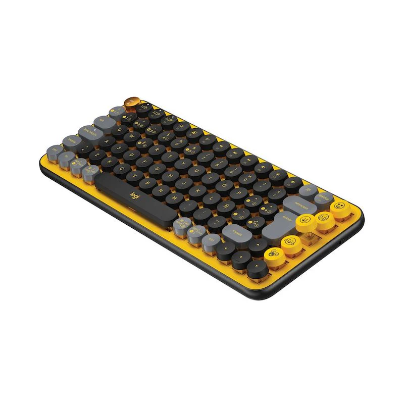 TECLADO LOGITECH POP KEYS WIRELESS BT - AMARILLO/NEGRO - Image 5